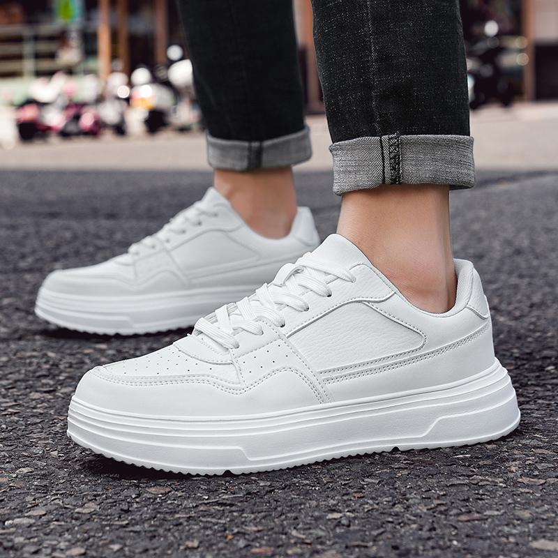 Men's Sports Shoes Soft Sole Ultra Lightweight Breathable Non-slip Wear-resistant Large Size Genuine Leather Sports Shoes
