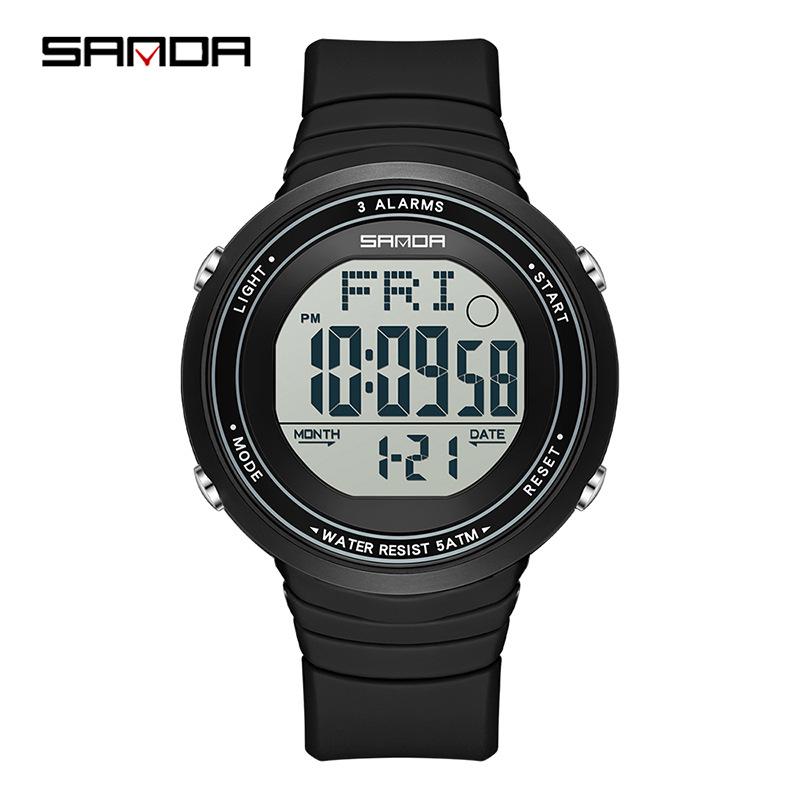 Sanda Waterproof Multifunction Luminous Sports Watch - Unisex Outdoor Fashion with Alarm Clock