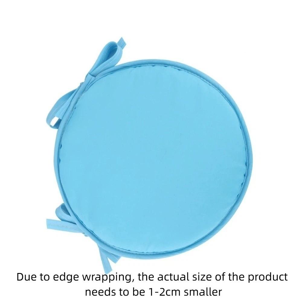 Washable Round Chair Pad 30*30CM Stool Cushion Seat Pad Cover Garden Patio Kitchen Office синий
