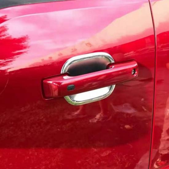 4pcs Exterior Door Handle Bowl Cover Trim For Ford F150 + Chrome Accessories