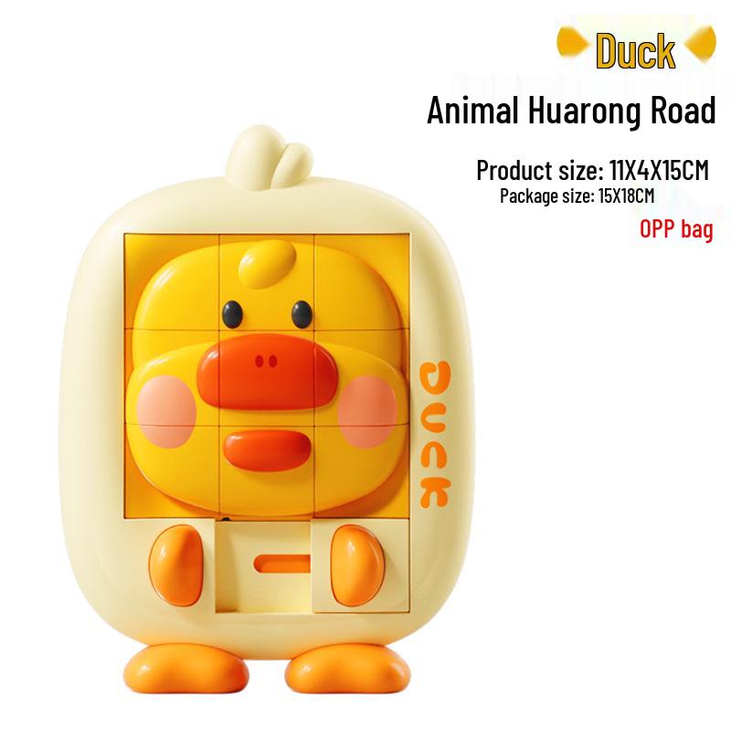 Cartoon Animal 3D Sliding Puzzle for Kids