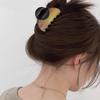 Vintage Spliced Acetic Acid Hair Claw Clip Headwear for Women  Korea Elegant Geometric Hairpin Hair Accessories