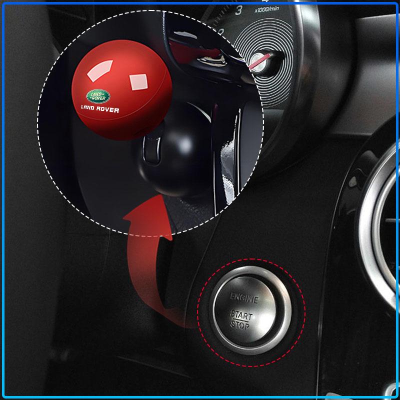 Car Logo Emblem Push Start Button Lever Creative Protective Cover For Land Rover Freelander 2 L2 L319 L462 LF Range Sport Evoque L322 Discovery 2 3 4