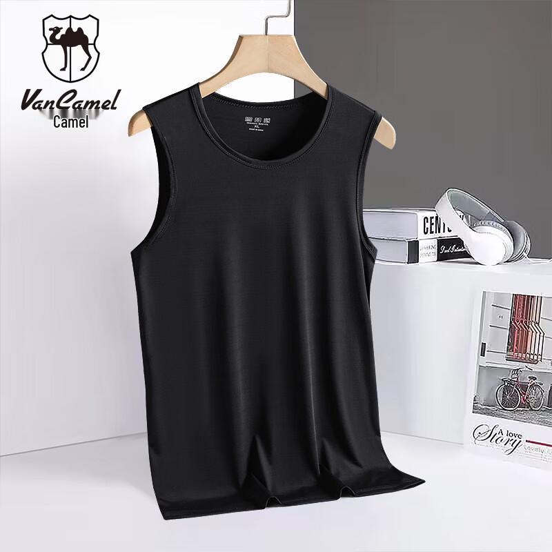 

VANCAMEL Men s Summer Ice Silk Quick-Dry Loose Vest 5XL