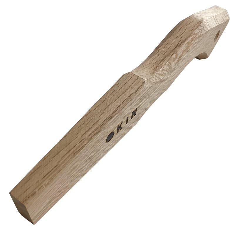 Marukin Oak Genno Hammer Handle Square Snake Curved Short Type 250mm (10x24mm) Made in Japan