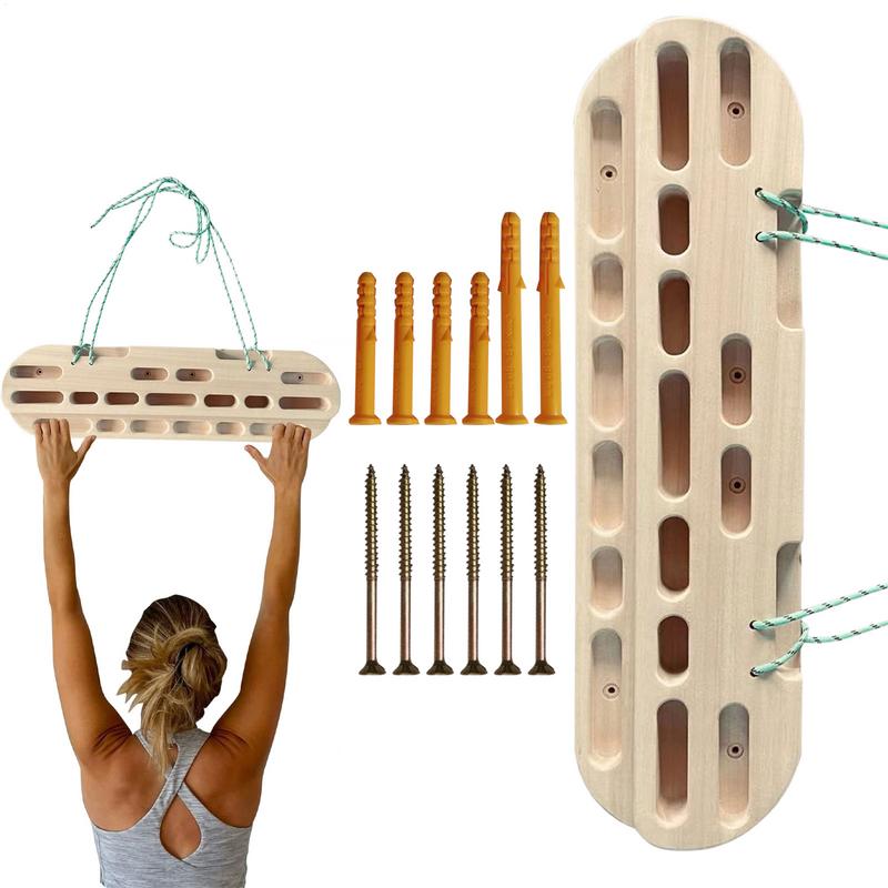 Portable Climbing Fingerboard Strength Rock Board Pull-up Rock Climbing Hangboard Grip Strengthener Climber Forearm Exerciser