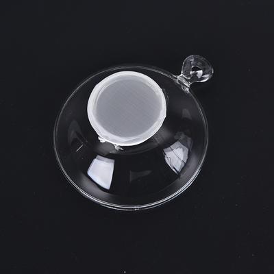 1 colador de té de vidrio con asa para infusor de té de hojas sueltas, filtro de té, colador
