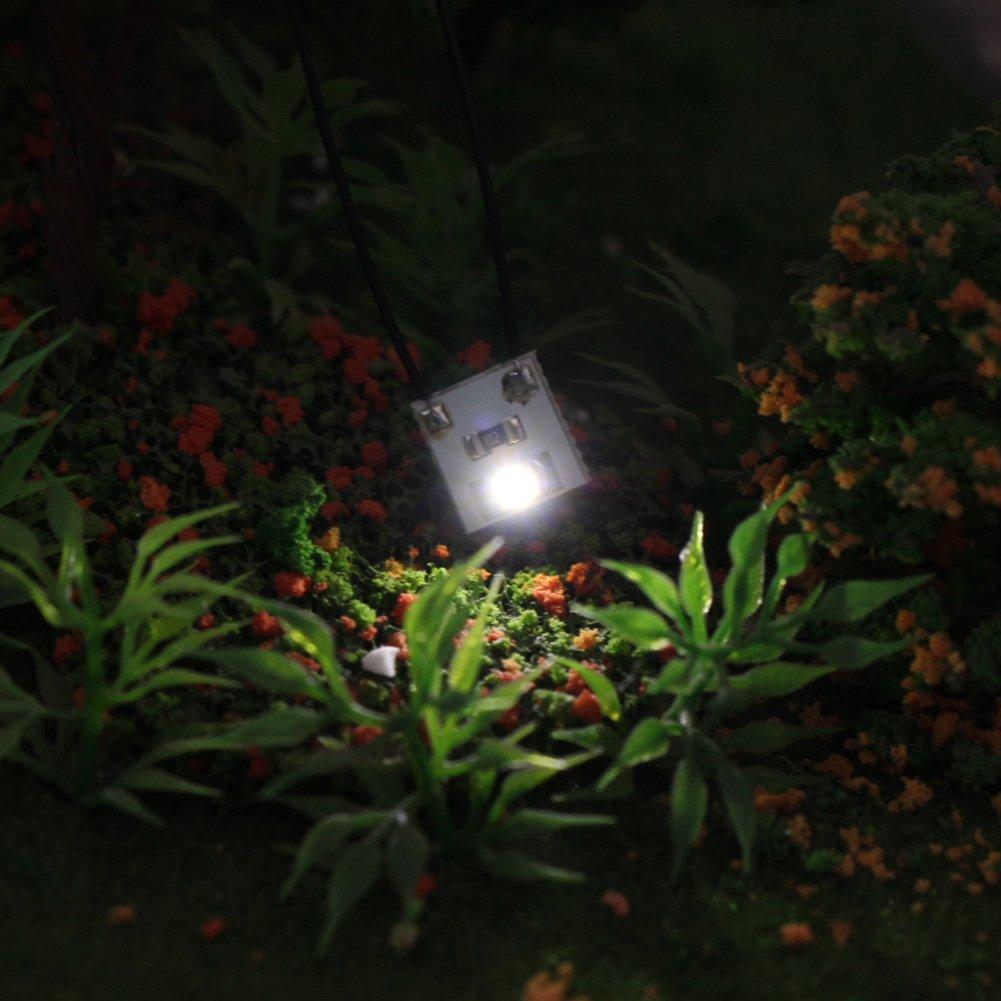 White SMD 3528 Chip LEDs with Wiring and Resistors for Model and Dioramas 20-Pack Trains, Railways, Buildings,