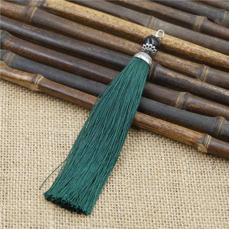 Tassel Ear With Hat Diy Handmade Ear Pendant High-End Lobster Buckle Tassel Ear Pendant
