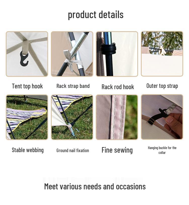 Dome Canopy Tent: Large Multi-Person Sunshade, UV and Weather-Resistant, Ideal for Outdoor Camping