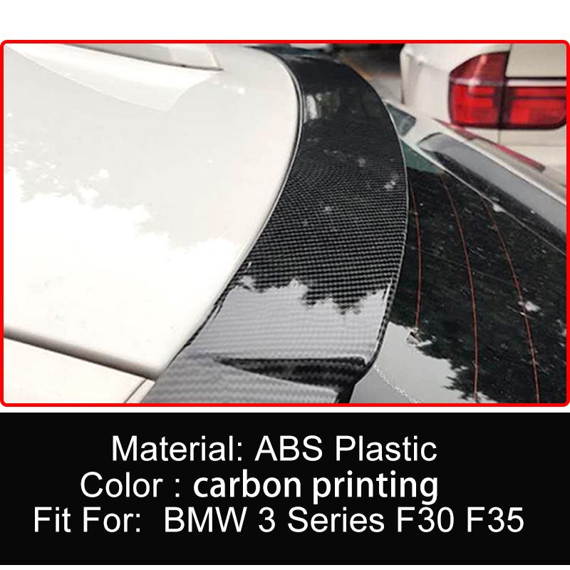 Rear Window Roof Car Spoiler Wing For BMW F30 F35 F80 320 325 330 High Quality ABS Black Carbon Tuning Accessories