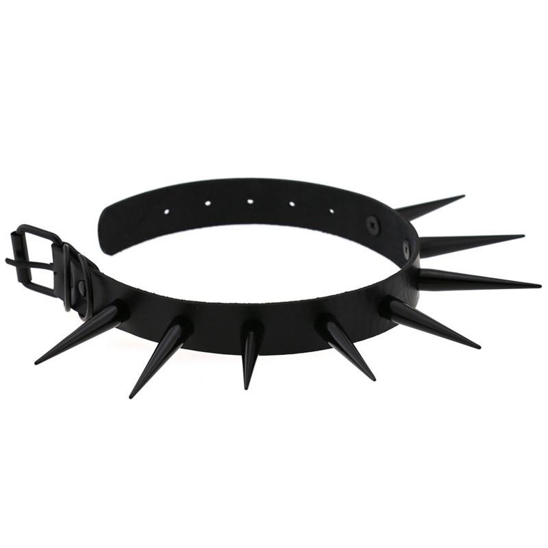 Red Long Spike Choker Punk Collar Women Men Rivets Studded Chocker Necklace 2025 Fashion Goth Jewelry Metal Gothic Accessories