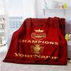 Arsenal Customize Your Name Blanket Throw Personalized Blanket Comfortable Versatile for Living Room Livingroom Office Home Decor Ideal for All Season