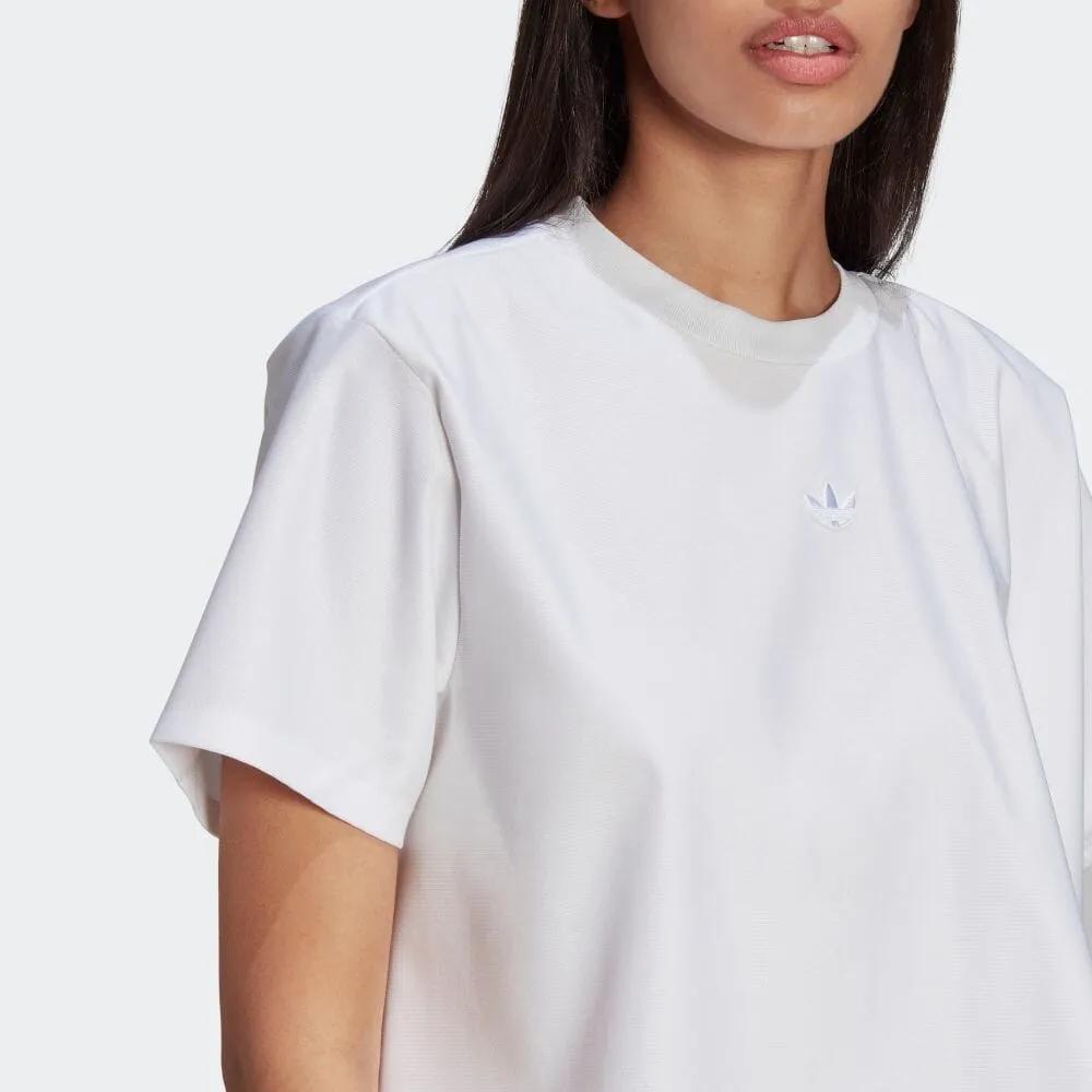 Adidas Originals T Shirts Women's White Crew Neck Moderate (Unisex) T-Shirts GN3189