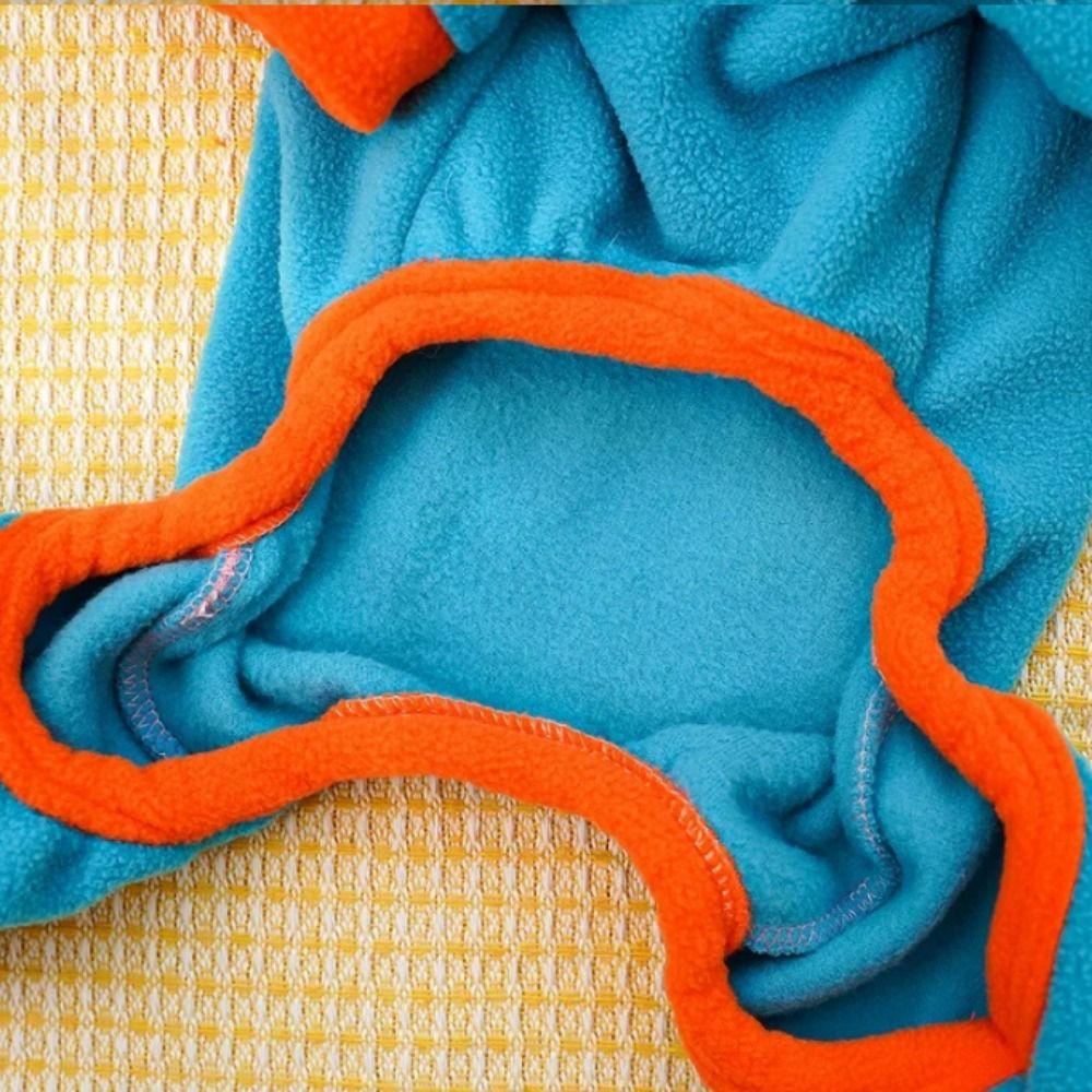 Comfortable Warm Dog Pajamas Bear Pattern Winter Pet Overalls Dog Four Legged Clothing  Indoor