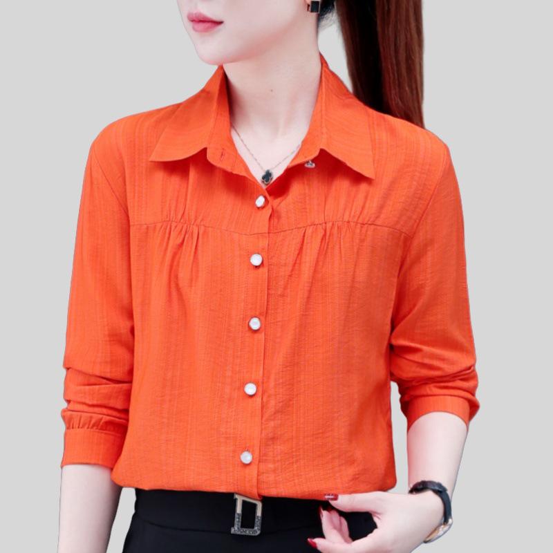 Stylish Women's Short-Sleeve Tummy-Concealing Summer Shirt - Casual Loose Fit