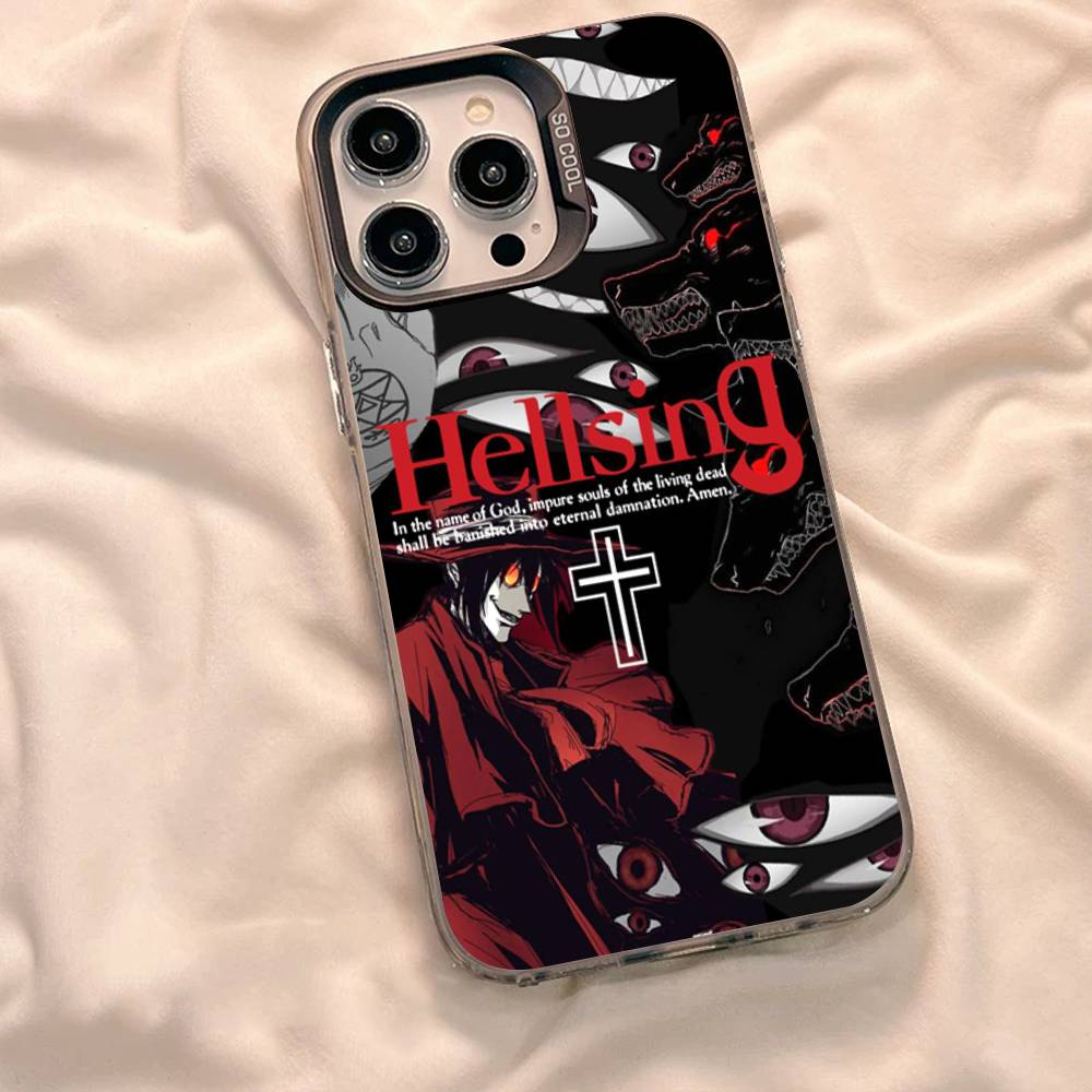 H-Hellsing Anime Cool Phone Case For iPhone 17 Air 16 15 14 13 12 11 Pro Max Color Hard Cover iPhone 14pro max