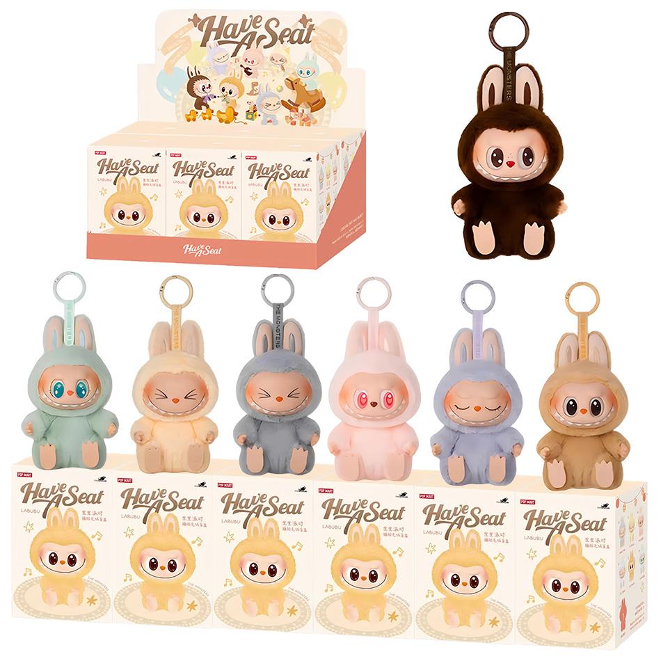 2025 Neu Heiß Verkaufend Labubu Pulley Stoff Handgefertigt Sitzend Party Vinyl Plüsch Blind Box Niedliche Puppe Spielzeug Geschenk Dekorative Ornamente