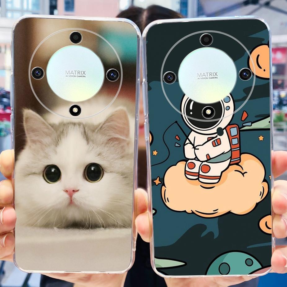 For Honor Magic 6 Lite Case Stylish Painted Back Cover Soft Silicone Phone Case For Honor X9b HonorX9b Magic6 Lite Fundas Bumper