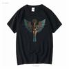 Winged Egyptian Goddess Isis Print T-shirt