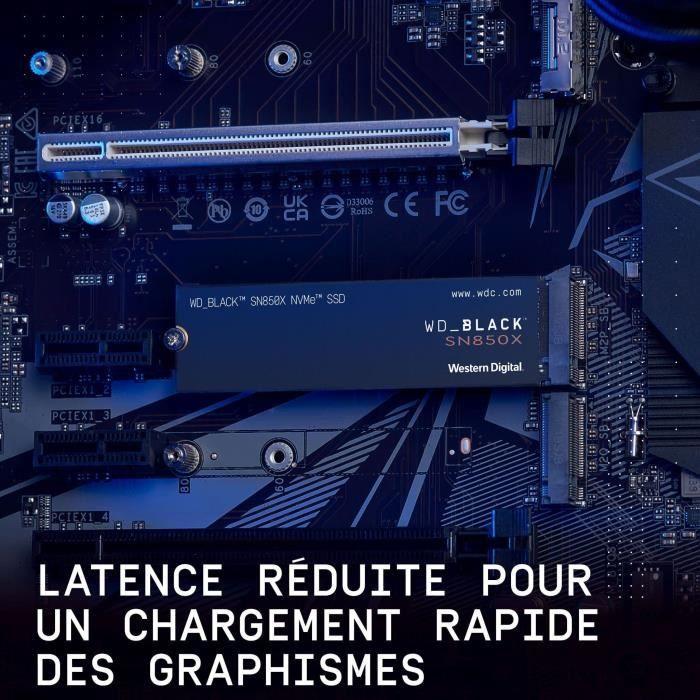 Wd_black sn850x nvme ssd wds100t2x0e - ssd - 1 to - interne - m.2 2280 - pcie 4.0 x4 (nvme)
