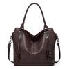 New Fashionable Large Capacity Soft Leather Tote Bag Casual All Matching Women's Shoulder Bag