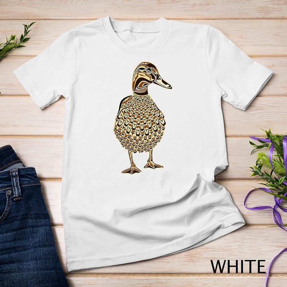 

Mallard Duck Bird Lover Northwest Coast Native American Art Unisex T-shirt 3XL