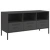 VidaXL TV Cabinet, Television Stand with Legs, TV Stand with Storage Living Room, Black 100.5x39x50.5 Cm 843036