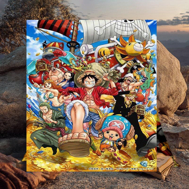 1PC pirate Adventure Flannel Blanket Gift, Suitable for Both Men And Women, Soft Ideal for Beds And Sofa, Birthday Or Christmas Gift