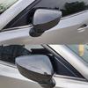 For Mazda 3 Axela 2014- Car Rearview Side Mirror Cover Wing Cap Exterior StickerDoor Case Trim Housing Carbon Fiber Look