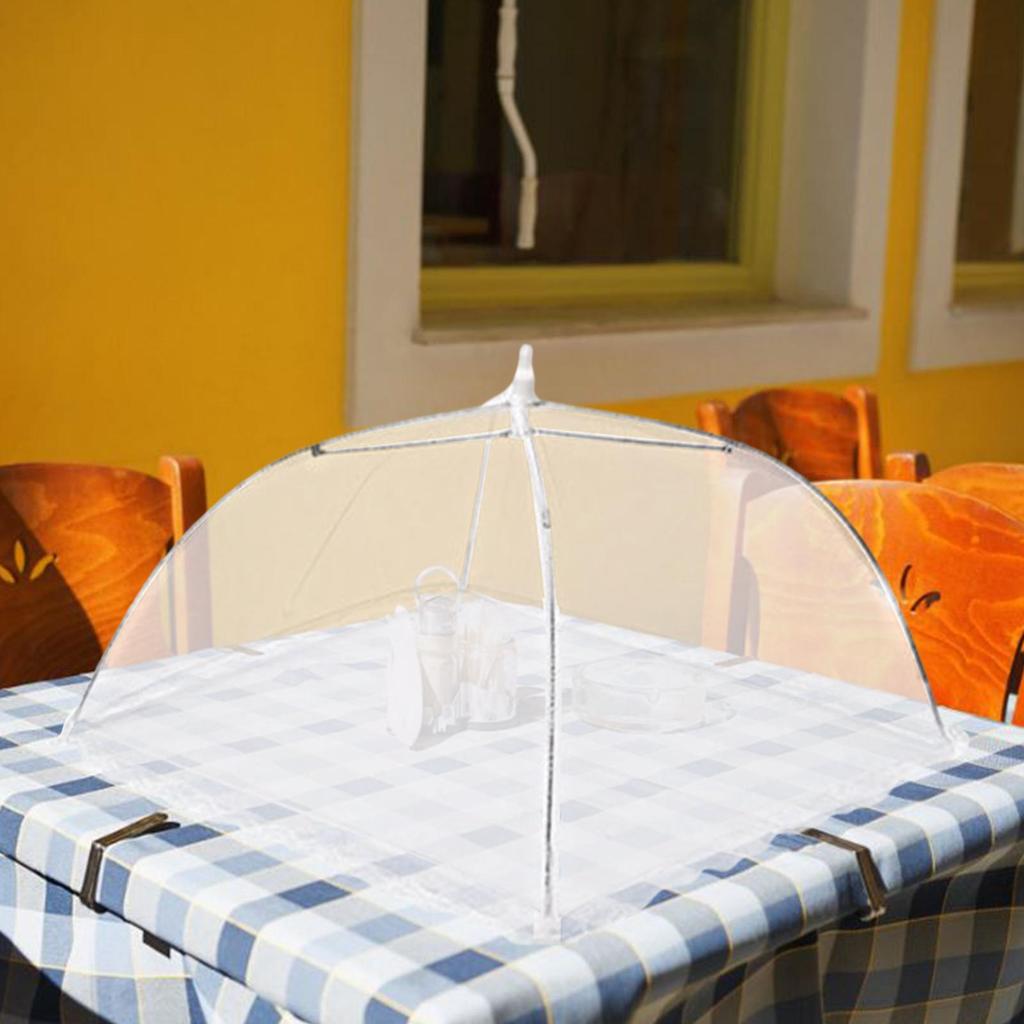 Copertura in Rete Pieghevole per Cibo da Cucina Tenda Ombrello Anti-Mosche Copertura per Frutta Verdura Coperchio Traspirante a Prova di Insetti Gadget di Protezione per Cibo