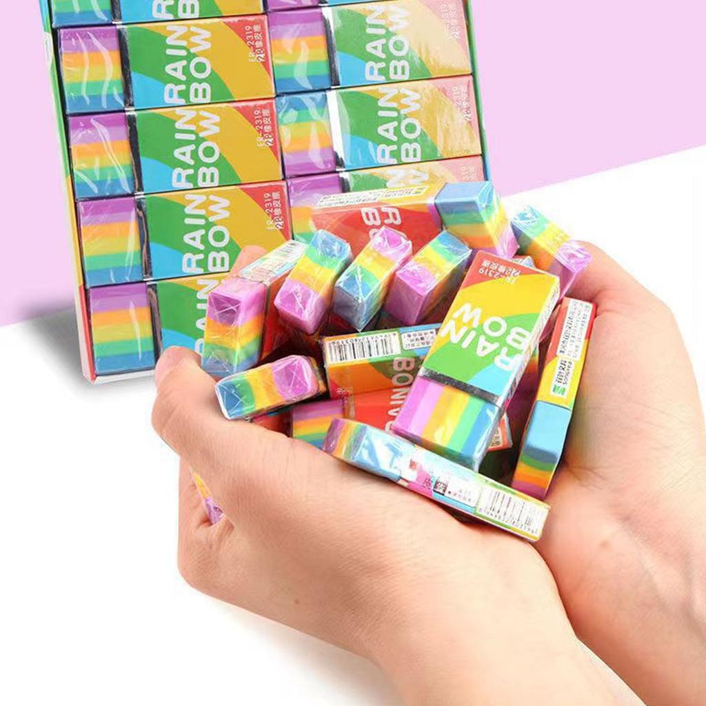 Refoiner Eraser These erasers are perfect for elementary school They erase feature cute rainbow pencil are and are a fun and stylish stationery Ideal