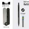 Professional Metal Mechanical Pencil, 0.5/0.7mm, Low Center Gravity, Weighted Feel, Continuous Lead Feed for Drawing & Painting.
