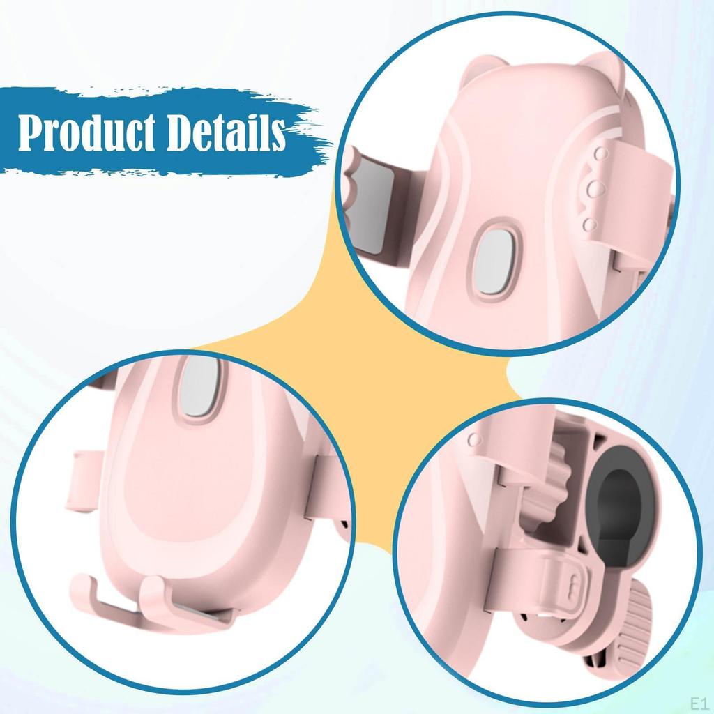 Bike Phone Holder Adjustable Angle Shockproof Stable Rotatable Motorcycle Mount for Mountain