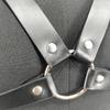 Leather Gag & Nipple Clamps Chain - Women's Erotic Restraint Clothing & Props