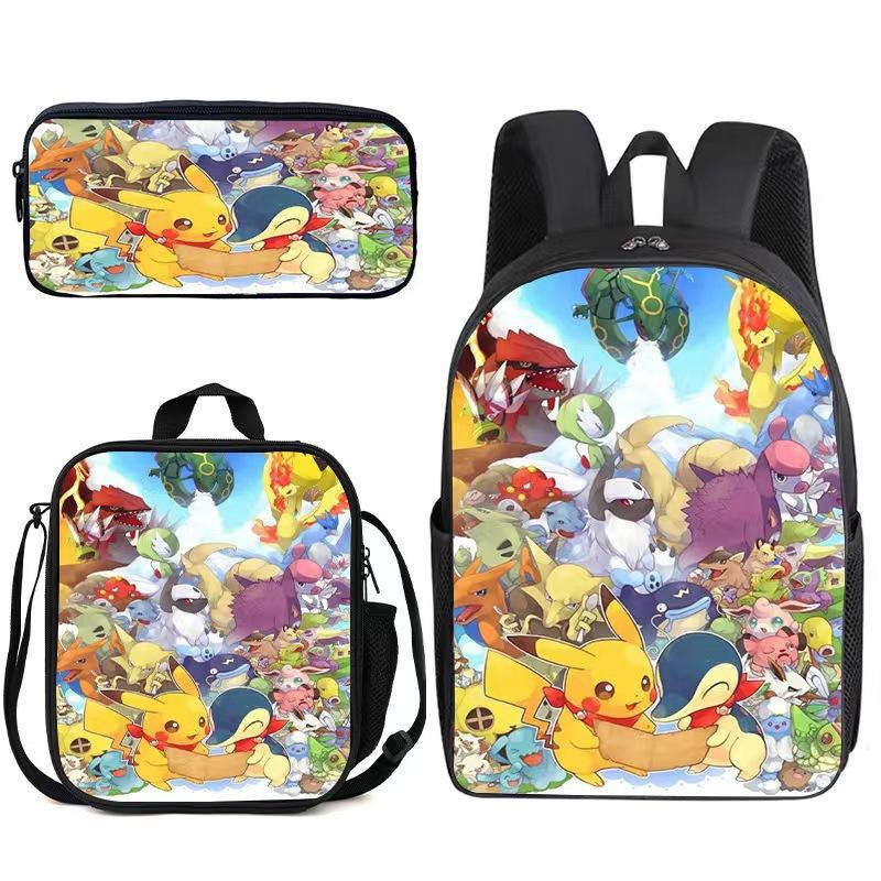 Primary And Secondary School Students Schoolbag Cartoon Backpack Breathable And Wear-Resistant Children'S Backpack Satchel Pencil Bag Set