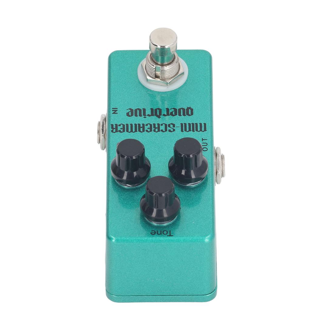 Overdrive Effect Pedal with Drive Level Tone Control Knobs Aluminum Alloy Electric Guitar Pedal 1/4