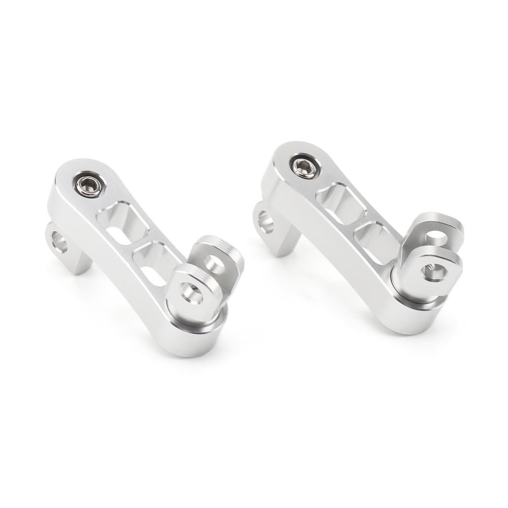 

Регулируемые подножки для пассажира мотоцикла, монтажный комплект, шоссейные подножки, крепление типа палец , зажим для подножки, кронштейн-удлинитель для поддержки для Harley серебряный