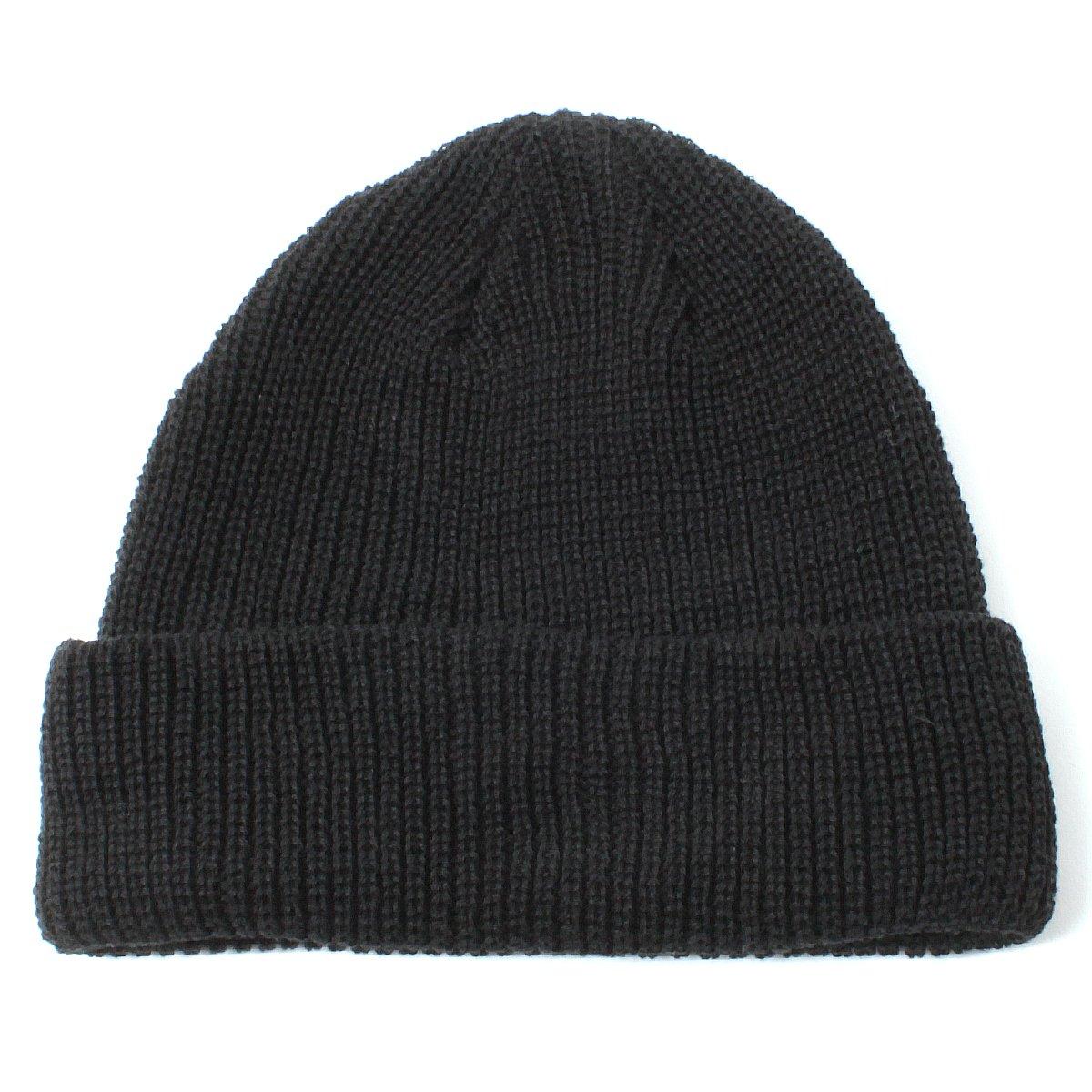 

Базовая шапка бини Энчи с низким отворотом, вязаная, один размер, подходит для мужчин и женщин, мелкая, все, черная, чёрный