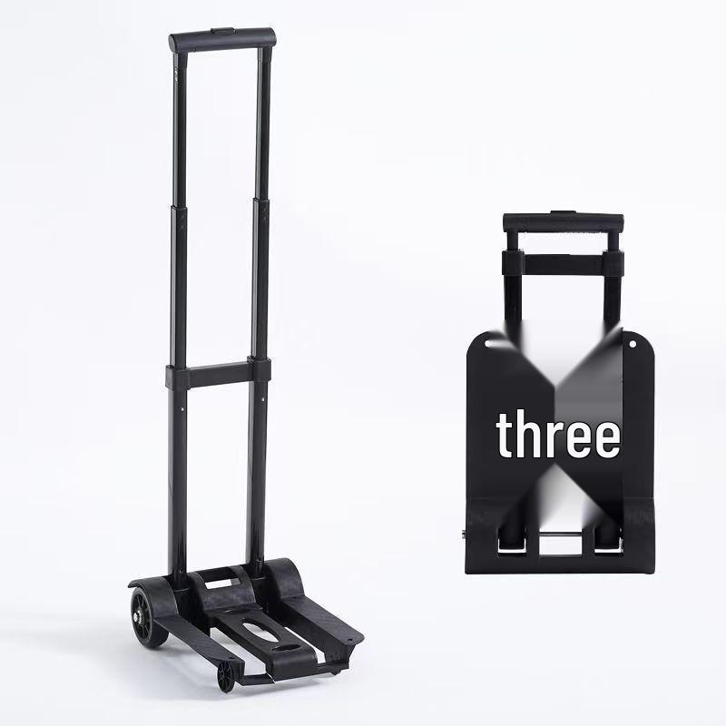 Foldable Two-Wheel Handcart for Groceries and Luggage