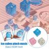 Mini Blocco di Ghiaccio in TPR Giocattolo Pallina Antistress Novità Decompressione Trasparente Fidget Giocattoli da Spremere Cubo Giocattolo Squee R9R6
