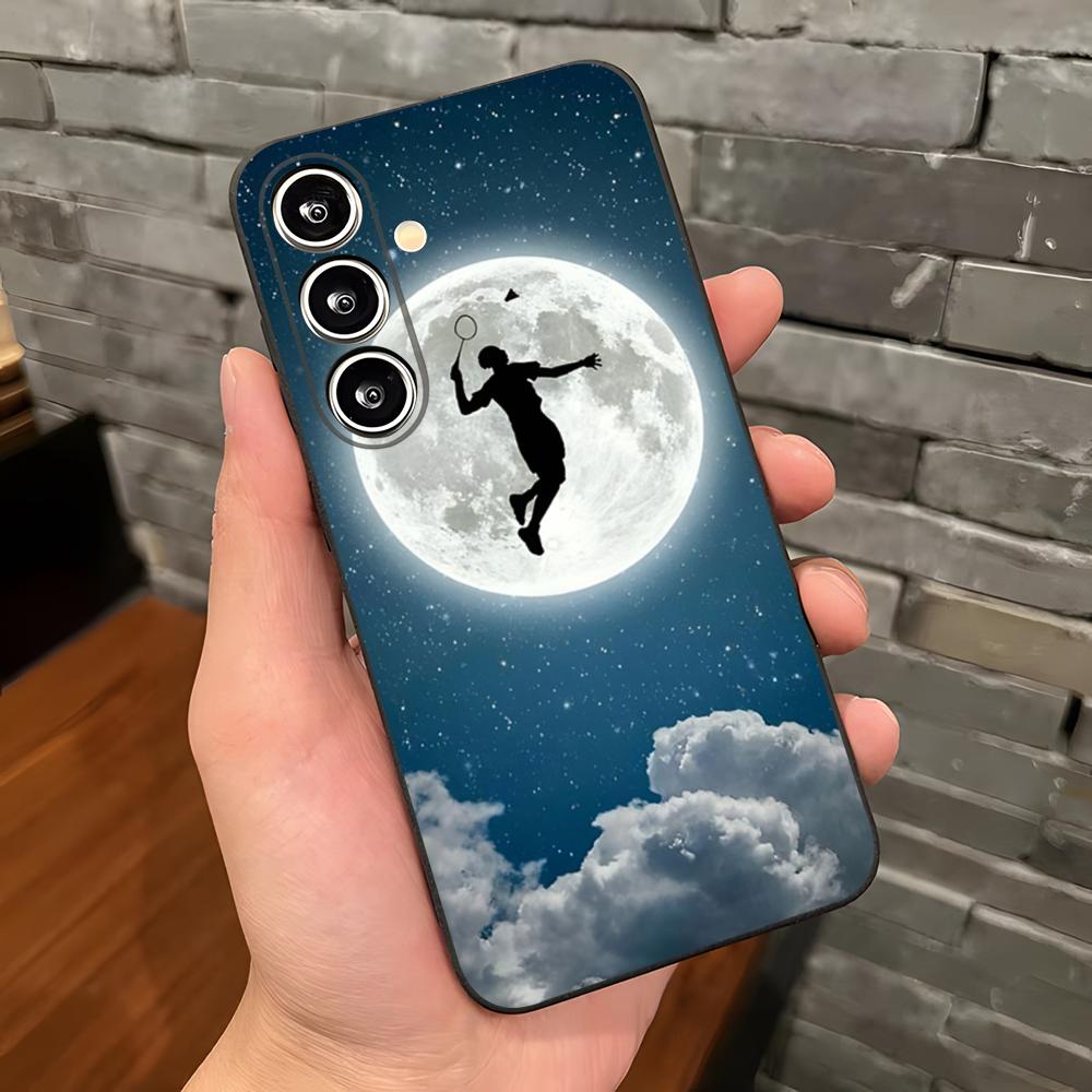 Sport Badminton Cool Phone Case For Samsung A25 A13 A33 5G A54 A36 A35 A56 A52 A14 Shockproof Soft Cover