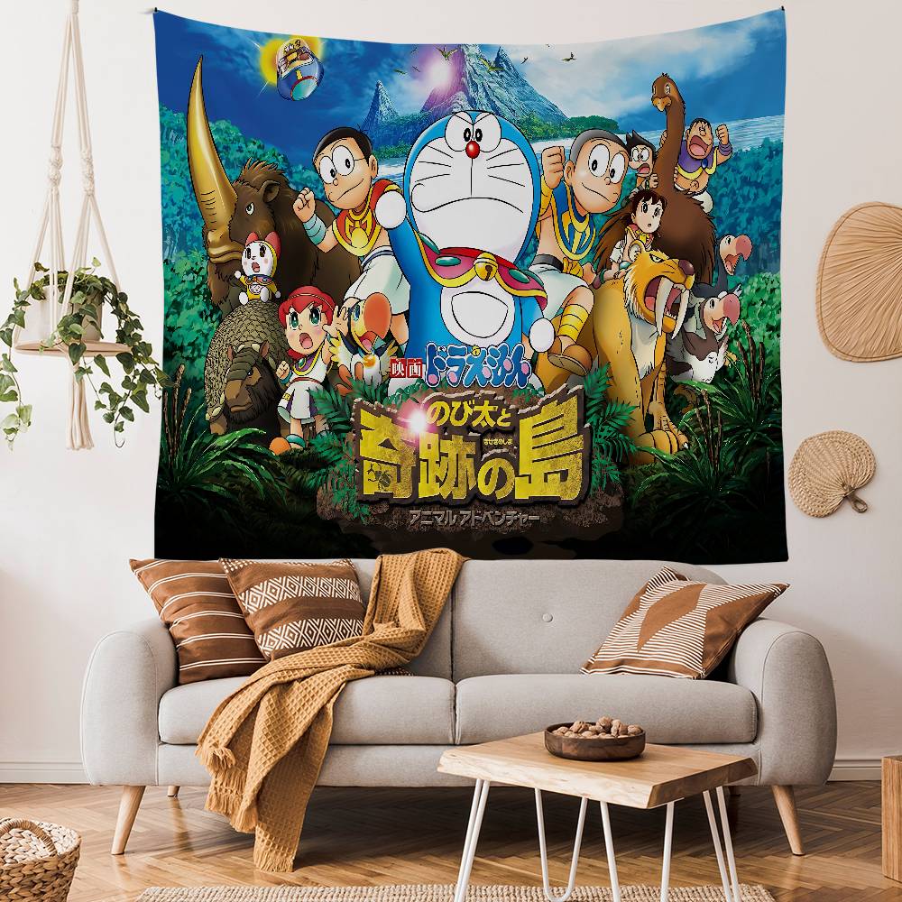 Classic Anime DDoraemon Hanging Bohemian Tapestry Bohemian Wall Tapestries Mandala Cheap Hippie Wall Hanging