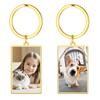 Amaxer Custom Keychain Double Sided Personalized Picture Text Keychains Engraving Photo Key chains Gifts for Women Boyfriend