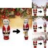 Unique Funny Santa Wooden Puppet Handcrafted Beech Wood For Christmas Decor Gifts