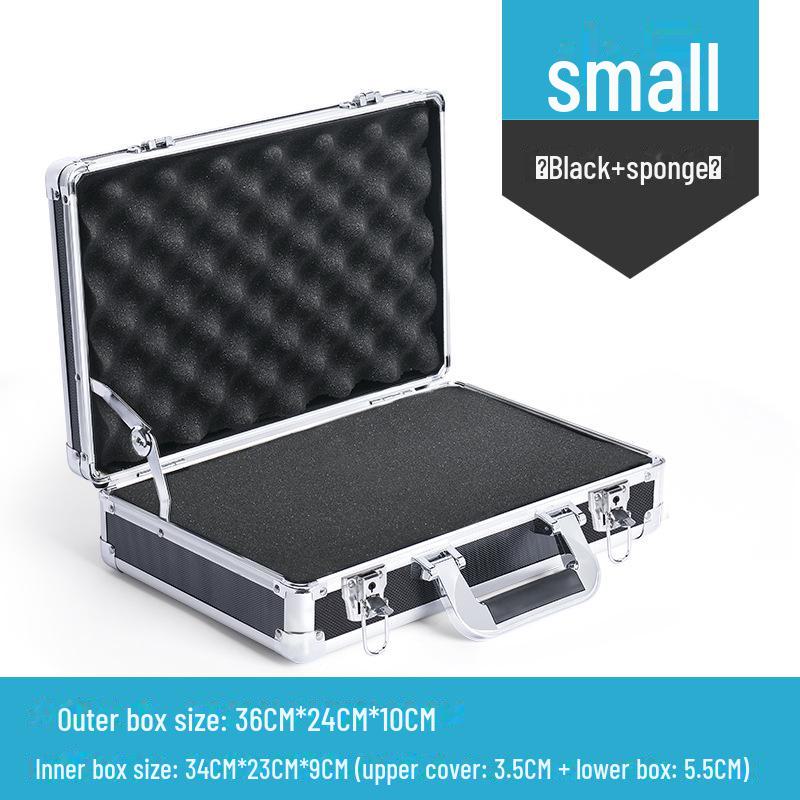 Portable Aluminum Alloy Toolbox for Electricians and Equipment Storage