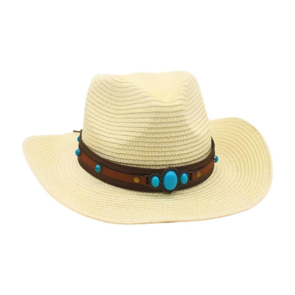 Straw Travel Beach Cowboy Hat Celebrity Style Straw Hat Grassland Advanced Sense Sun Hat
