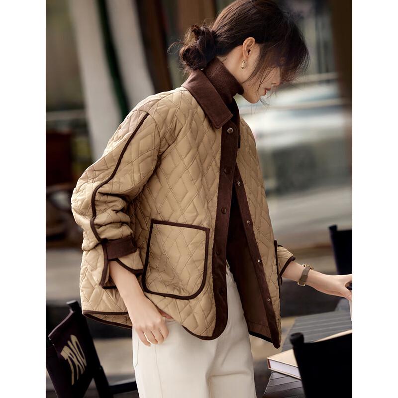 

Женская легкая стеганая куртка XWI с цветными блоками 2XL