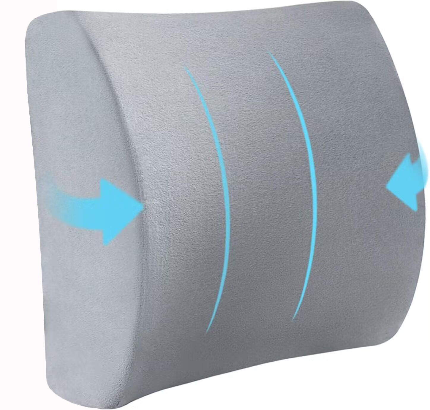 Memory foam lumbar backrest office car student chair cushion lumbar support lumbar back cushion blue nero