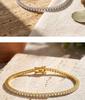 Moissanite 2.5mm Tennis Bracelet for Girls: Thin 925 Silver Luxury Chain